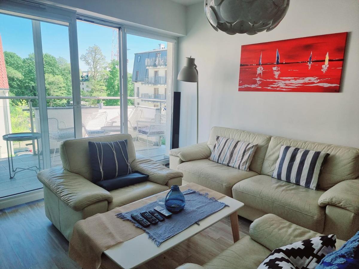 Stella Baltic Big Terrace 3 Zimmer Frei Parking Swinoujscie Bagian luar foto