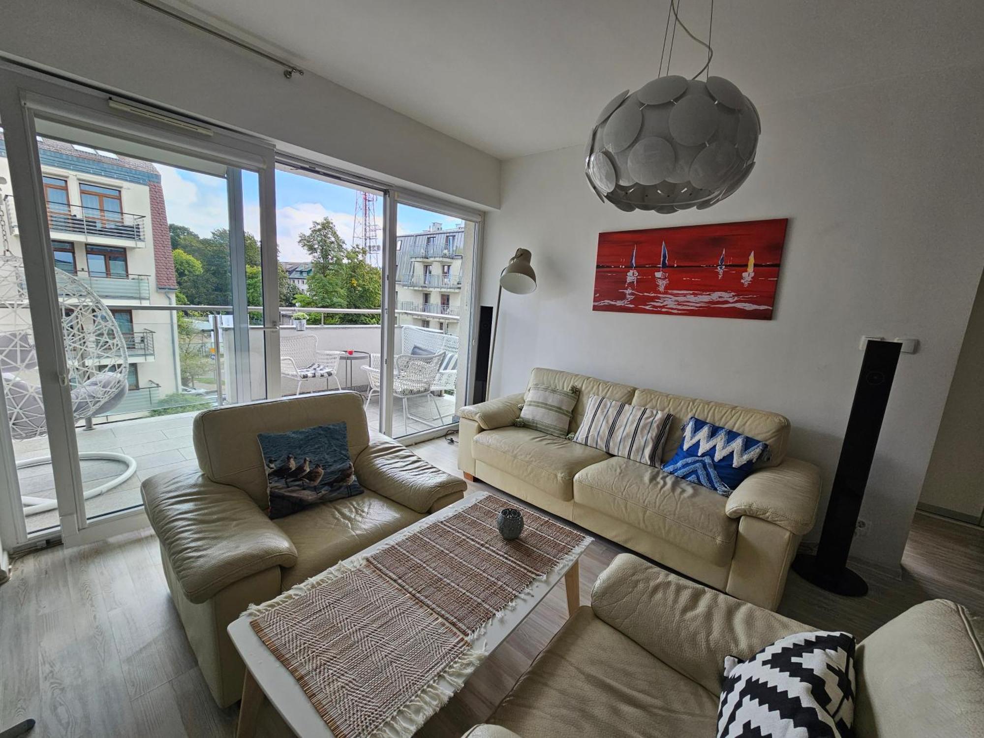 Stella Baltic Big Terrace 3 Zimmer Frei Parking Swinoujscie Bagian luar foto