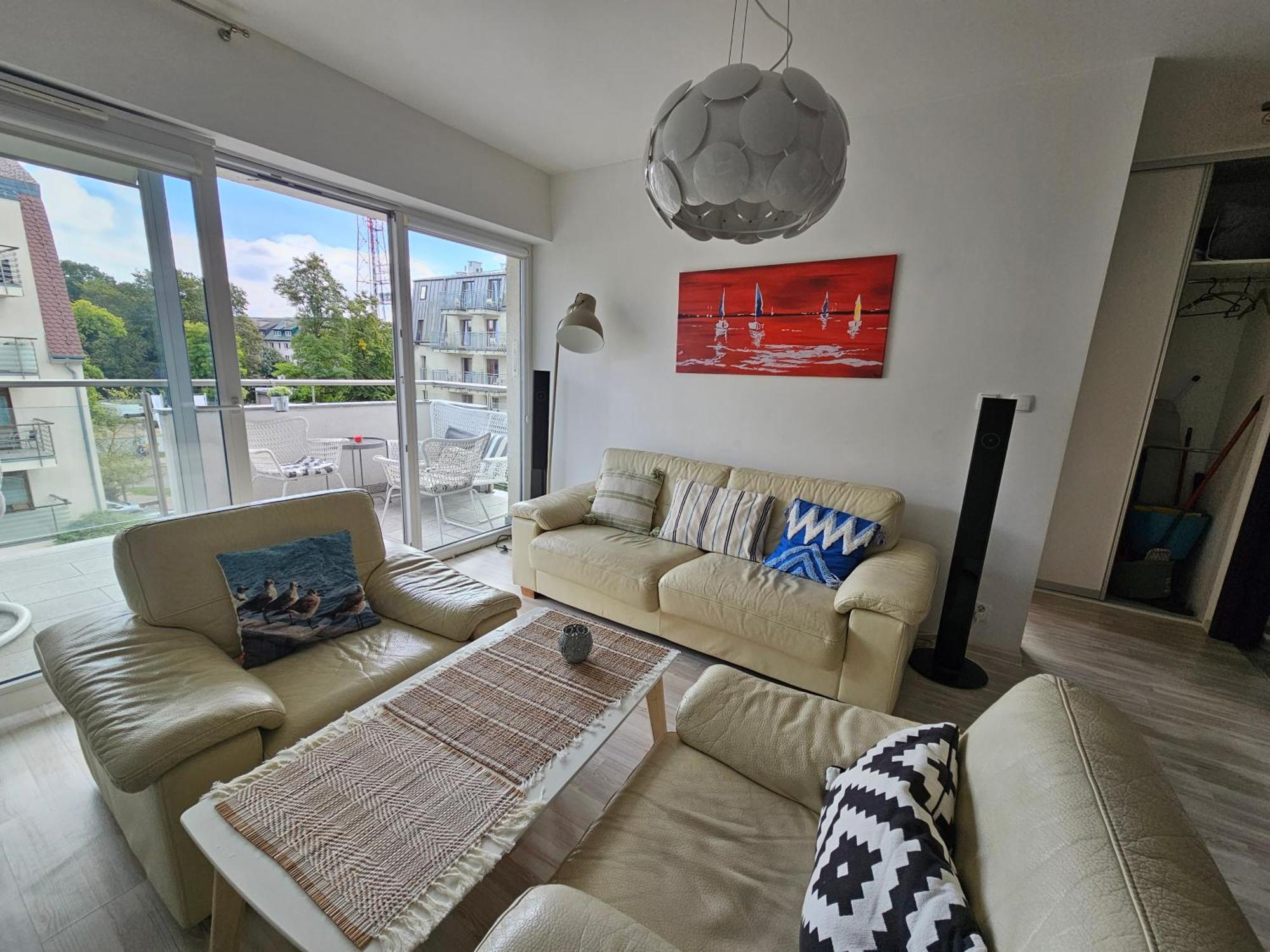Stella Baltic Big Terrace 3 Zimmer Frei Parking Swinoujscie Bagian luar foto